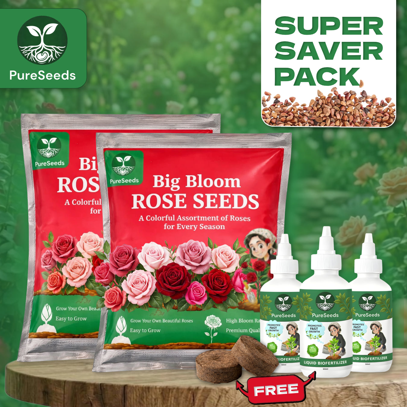 Super Saver Big Bloom Rose🌹Gardening Kit