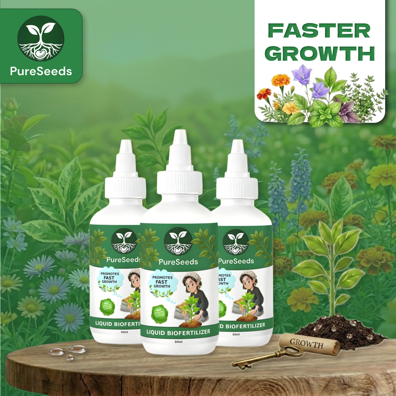 Plant Growth Booster Biofertilizer 🌿