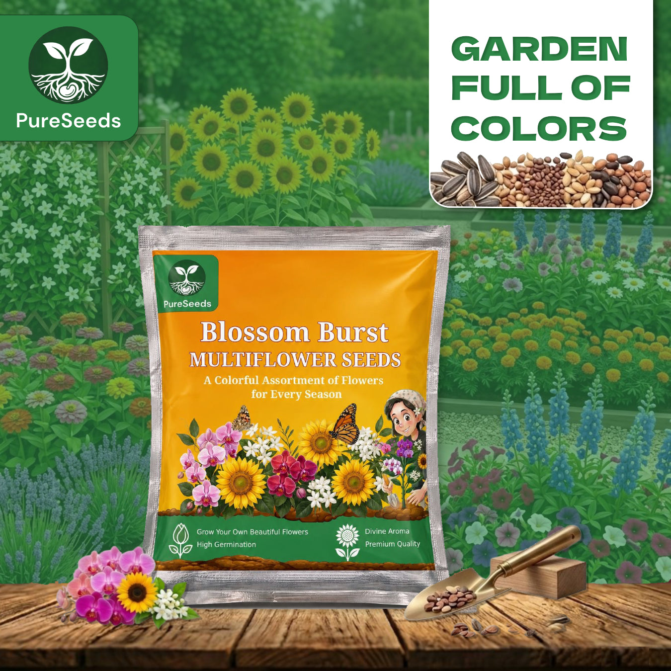Mixed Flower Seeds Pack🌻