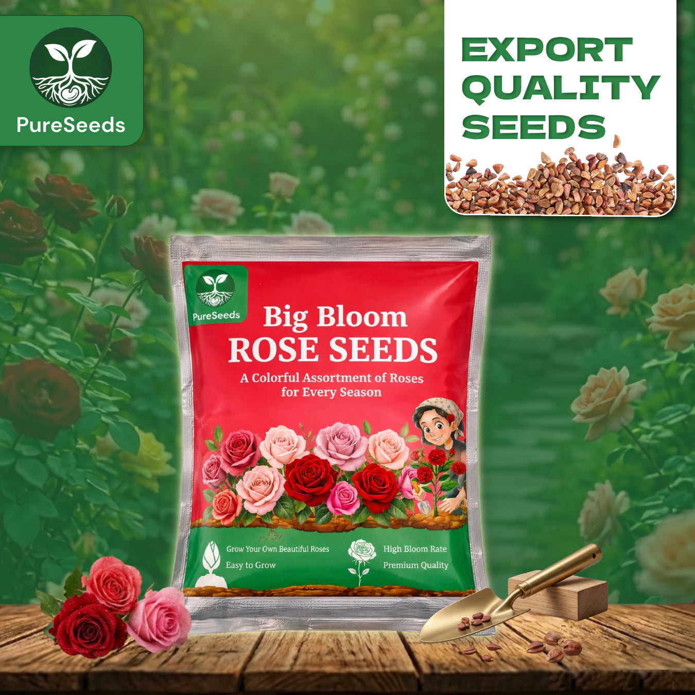 Premium Rose Seeds Pack 🌹