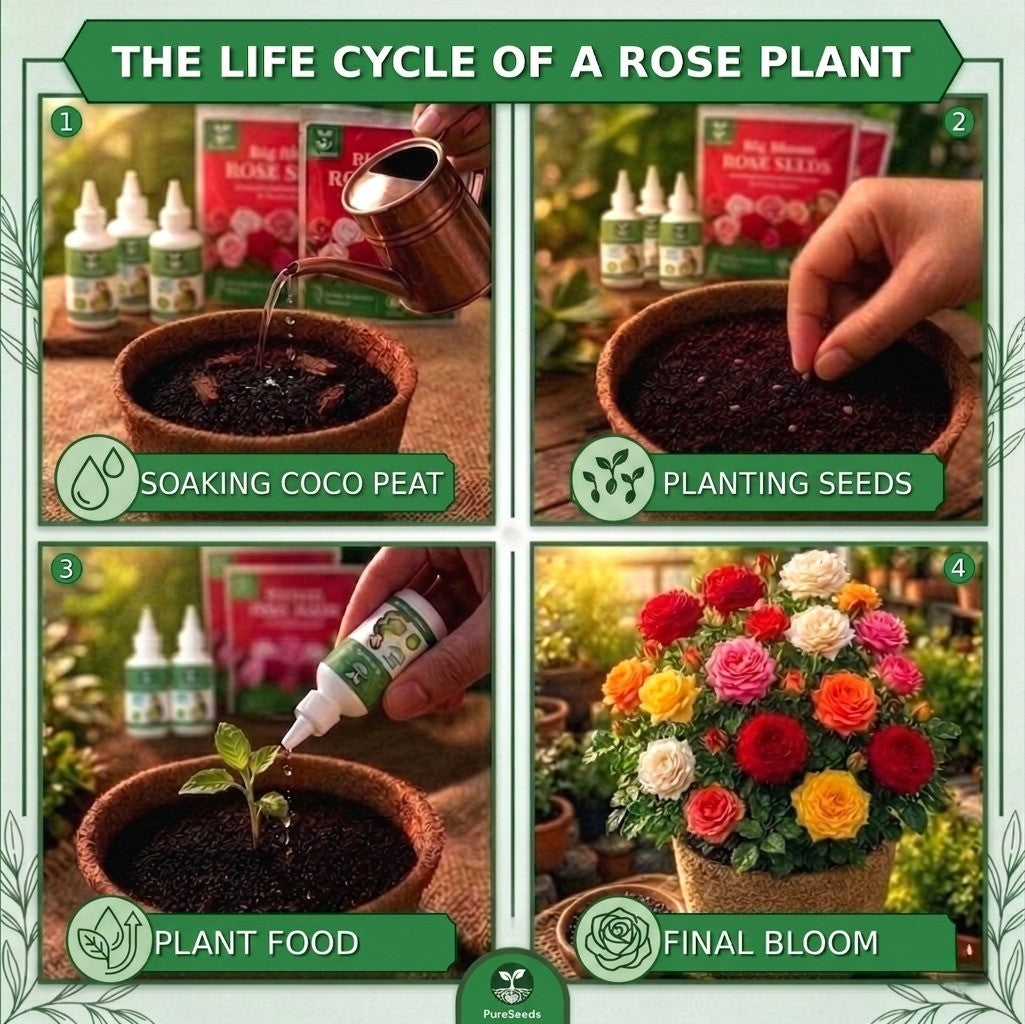 Premium Rose Seeds Pack 🌹